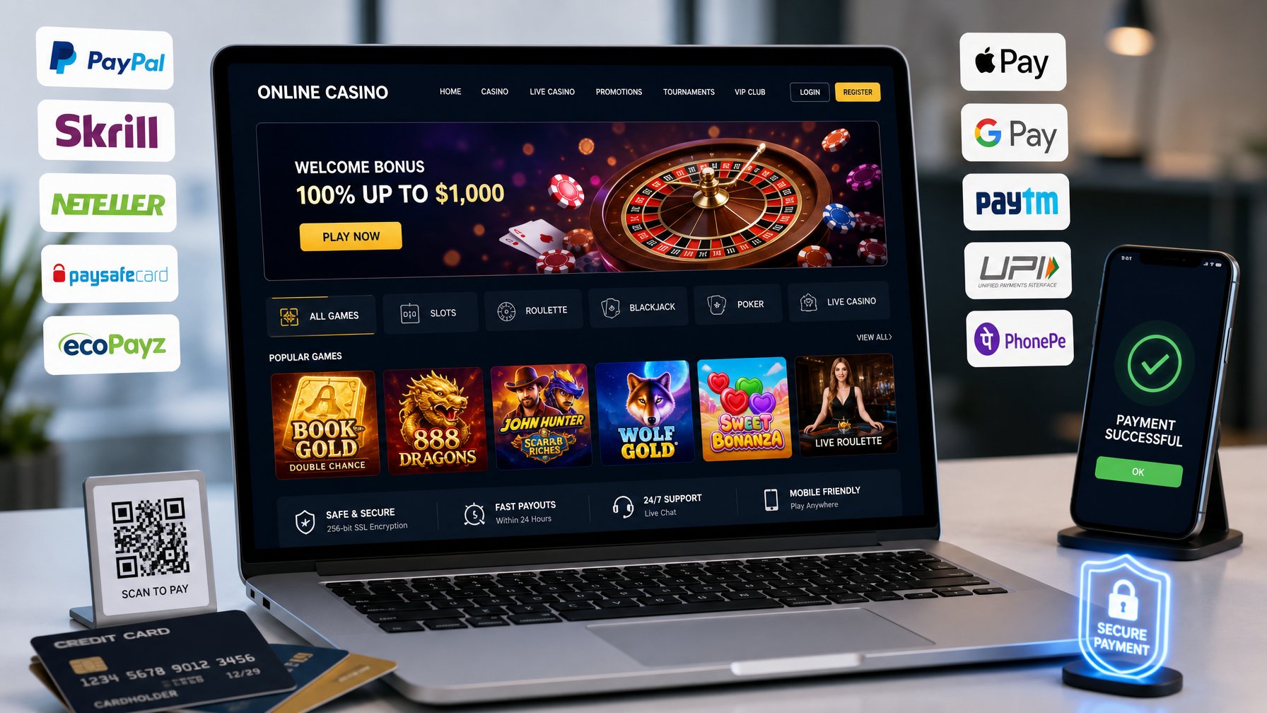 Casino Online yang Mendukung Berbagai Metode Pembayaran Digital untuk Pengalaman Bermain Lebih Mudah